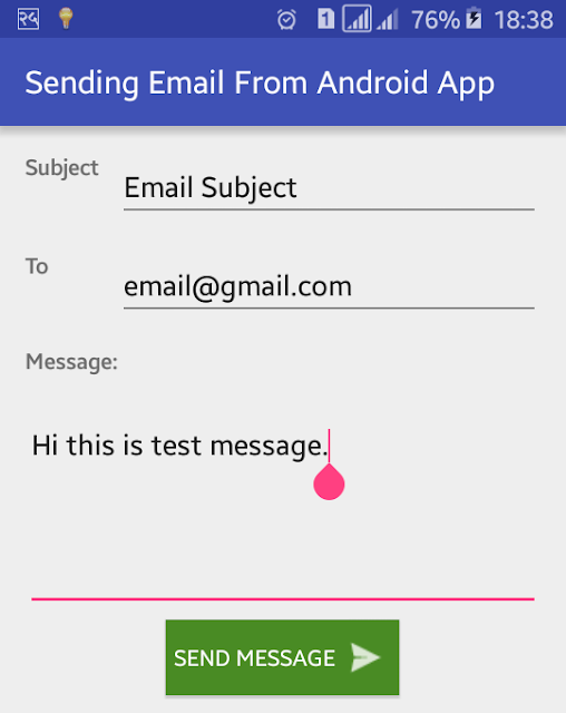 Android Example: How to Send Email in Android Application