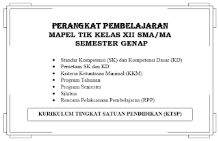 Perangkat Pembelajaran TIK SMA/MA Kelas XII Semester 2