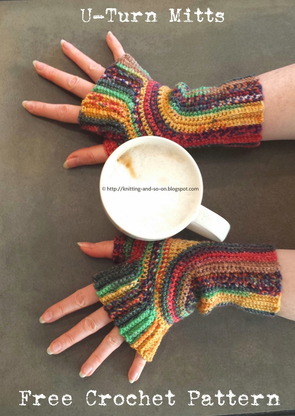 Free Crochet Pattern: U-Turn Mitts