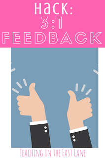 Hack the magic 3:1 positive feedback to encourage students and tap into their potential. 