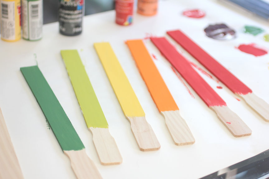 Paint Mixing Stick Garden Signs - Repeat Crafter Me