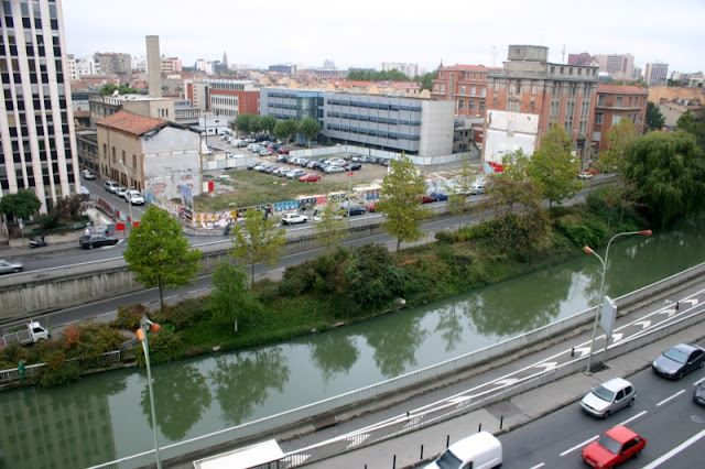 View from the Kyriad Hotel in Toulouse France.