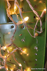 12 Days of Christmas, Ironing Board Tree http://bec4-beyondthepicketfence.blogspot.com/