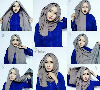Tutorial hijab wisuda pashmina terbaru
