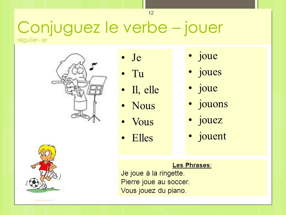 1 группа глаголов упражнения. Спряжение глагола jouer во французском. Проспрягать глагол jouer на французском. Глагол jouer во французском языке. Спряжение глагола во французском языке Jouez.