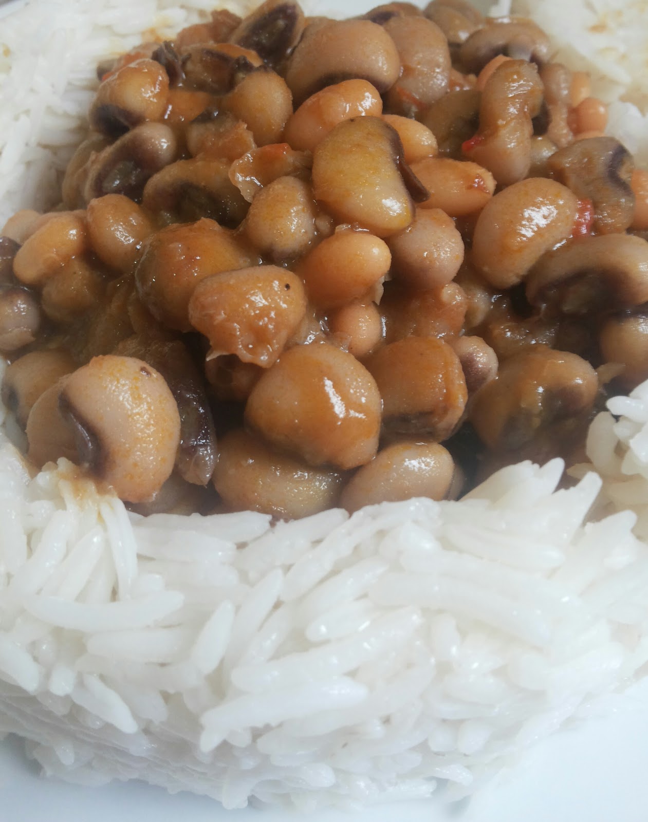 Basmati Rice And Baked Beans In Beans Porridge