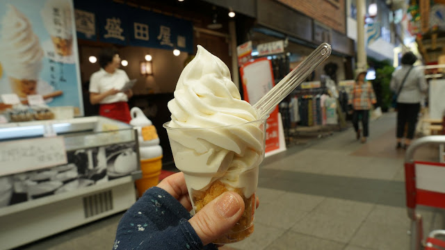 盛田屋・豆乳ソフトクリーム