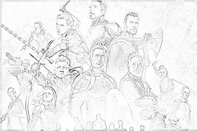 Avengers: Endgame coloring pages coloring.filminspector.com