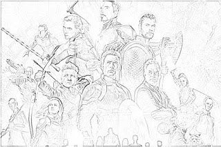 Avengers: Endgame coloring pages coloring.filminspector.com