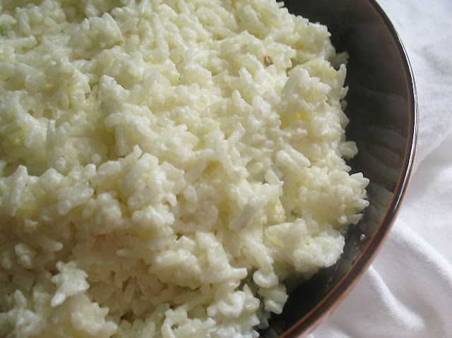 basmati rice with ginger seasoned yogurt
