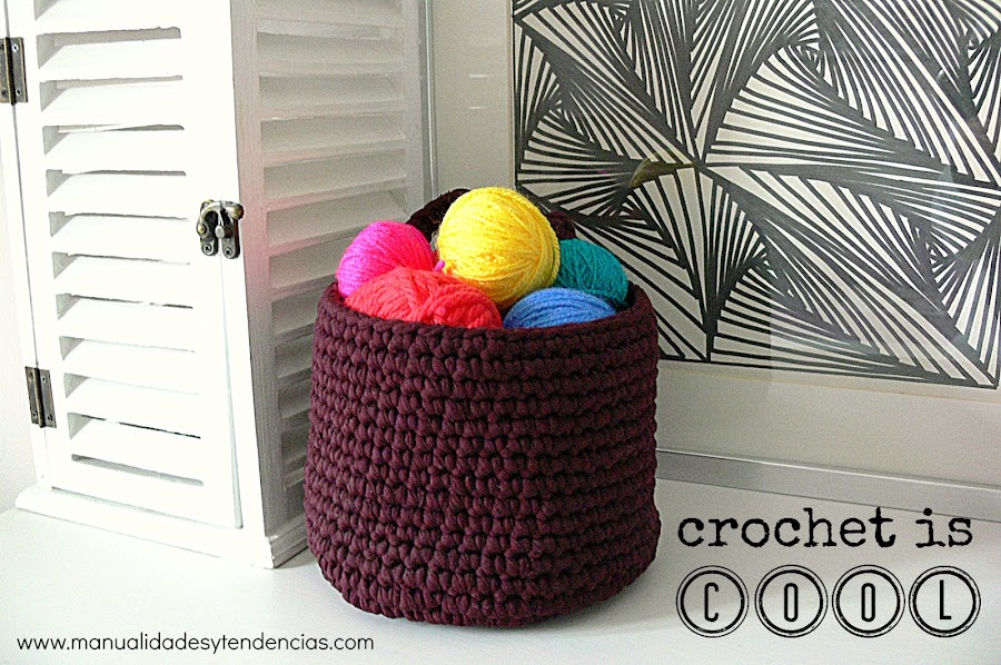 Cesta de trapillo almacenaje