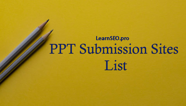 ppt submission sites