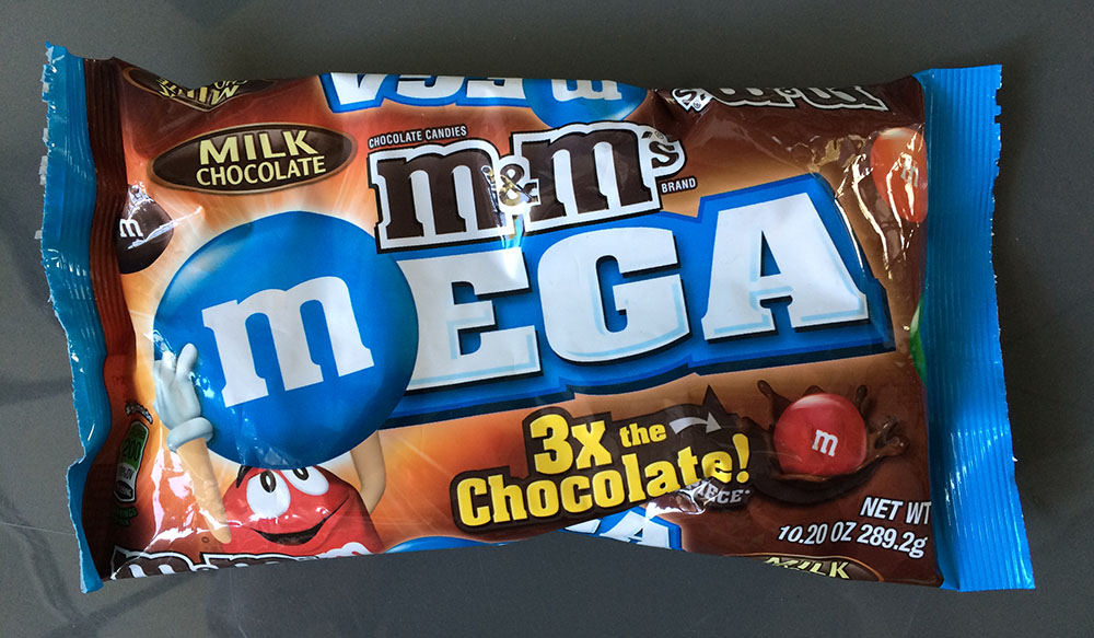 Milk Chocolate Mega M&Ms - Candy Blog