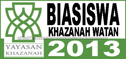 Tawaran Biasiswa Khazanah Watan 2013 | Scholarships