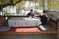 Uzbekistan, Tashkent, Damarik River Chaikhana, topchan, © L. Gigout, 2012