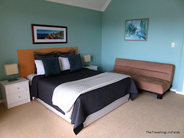 Main bedroom in Albany Harbourside Apartments
