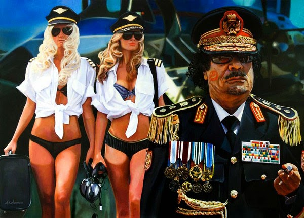 11 Beautiful and Mind Blowing Hilarious Celebrity Paintings By Tos Kostermans