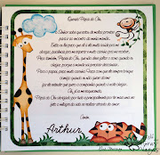 kit livro álbum de mensagens recados nascimento safari caixa (kit livro de mensagem caixa safari verde )