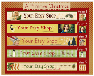 Christmas banners for Etsy shops