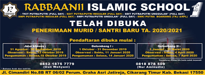Rabbaanii Islamic School Bekasi