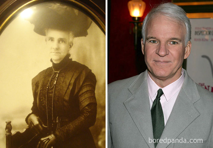 #6 My Friend's Boyfriend Had A Great Great Grandmother Who Looked Exactly Like Steve Martin If He Were In A Victorian-Era Cross-Dressing Comedy - 10 Celebrity Lookalikes That Prove Time Travel Exists #6 My Friend's Boyfriend Had A Great Great Grandmother Who Looked Exactly Like Steve Martin If He Were In A Victorian-Era Cross-Dressing Comedy - 10 Celebrity Lookalikes That Prove Time Travel Exists