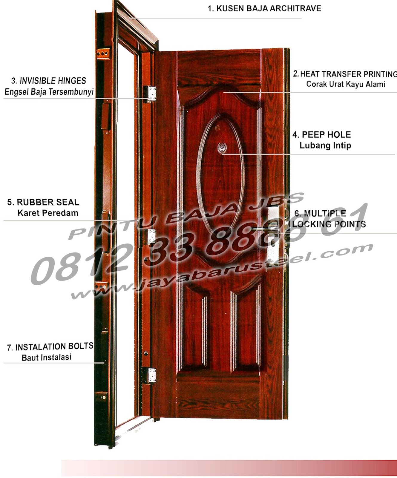 Pintu Rumah Klasik Pintu Rumah Mewah Pintu Panel 081233888861