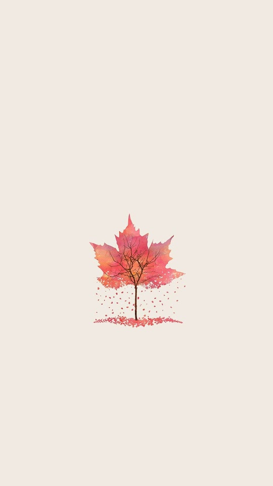 Autumn Tree Leaf Shape Illustration  Android Best Wallpaper