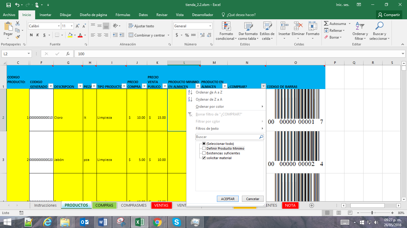 Negocios En Excel Manual Control De Ventas En Excel Plantilla Muy