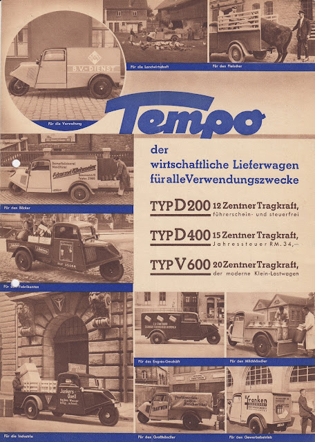 Project Tempo: 1935 Tempo. The commercial delivery truck for all purpose
