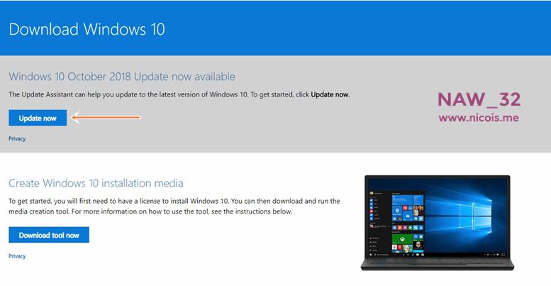 cara update windows 10 manual