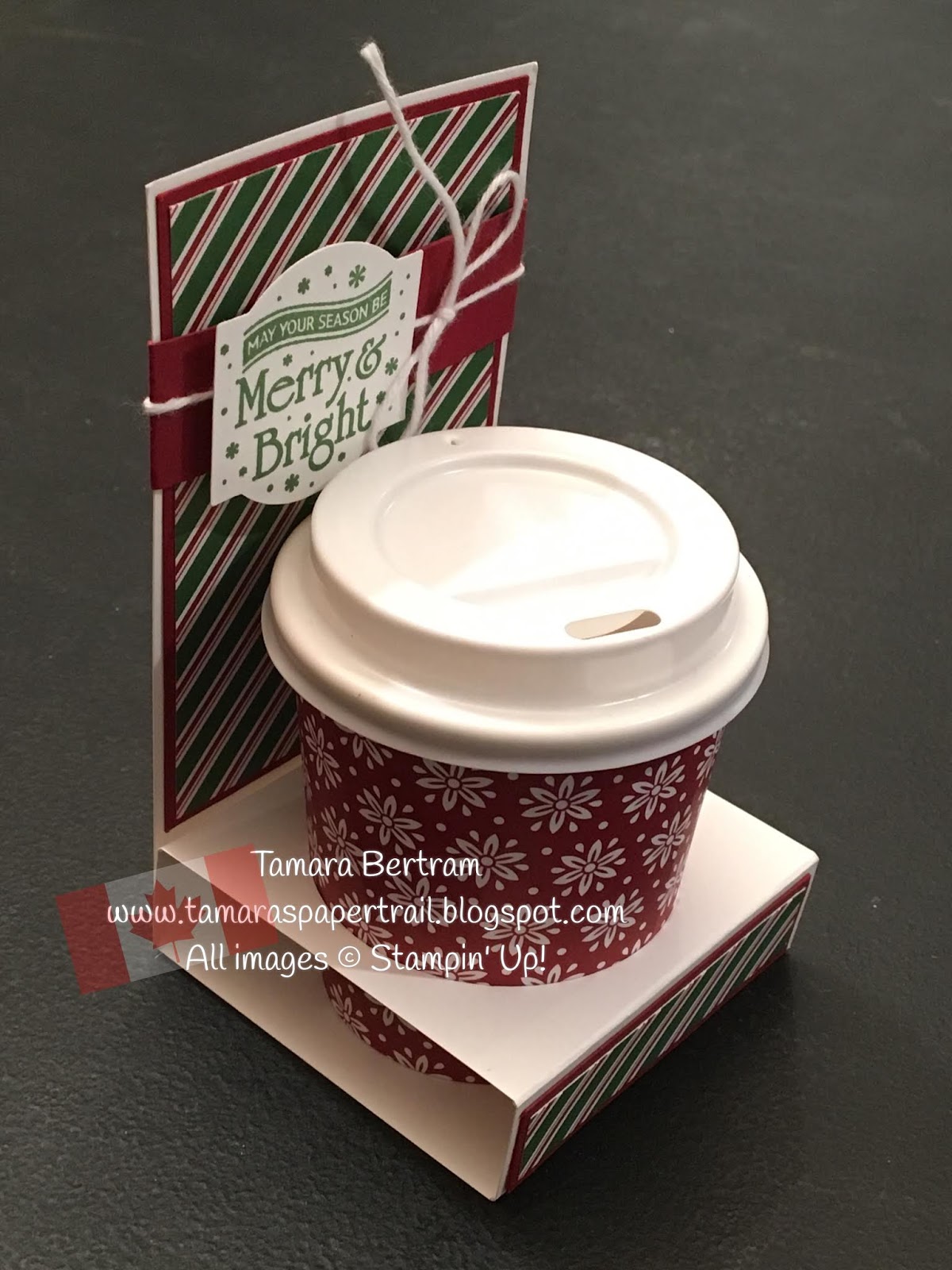 Tamara's Paper Trail Mini Coffee Cup Gift Card Holder / Treat Holder