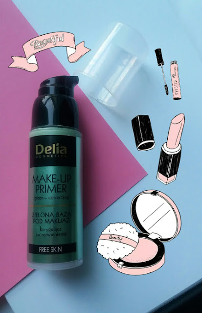 Zielona Baza pod Makijaż Delia Cosmetics- opinia
