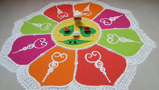 Makar Sankranti and Pongal Special Innovative Colourful Rangoli Design