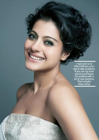 Kajol Filmfare White Top Face closeup - Kojal Hot Filmfare Magazine Photoshoot