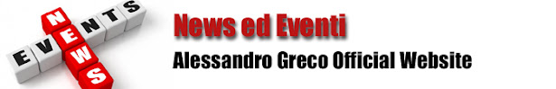 NEWS - Alessandro Greco Official Website