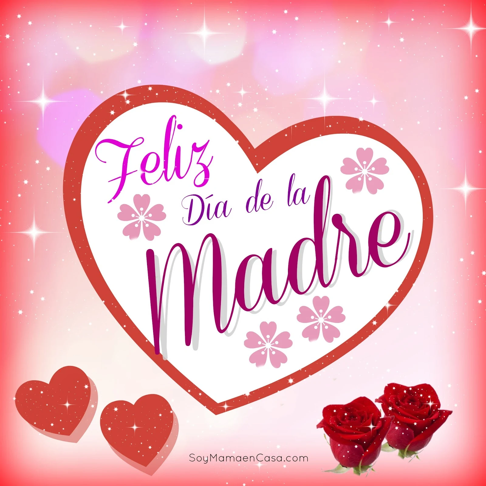 Crisp Feliz Dia De Las Madres Card Scene Art