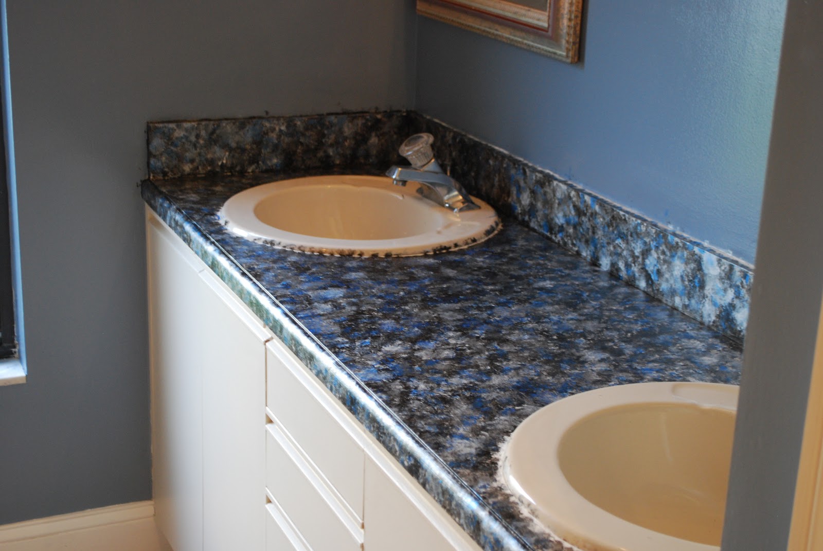 Kara's Korner Tutorial How to Paint Bathroom Countertops to Look