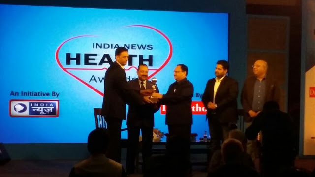 Dr Dharminder Nagar adjudged ‘Healthcare Entrepreneur of the Year 2016’ at India News Health Awards