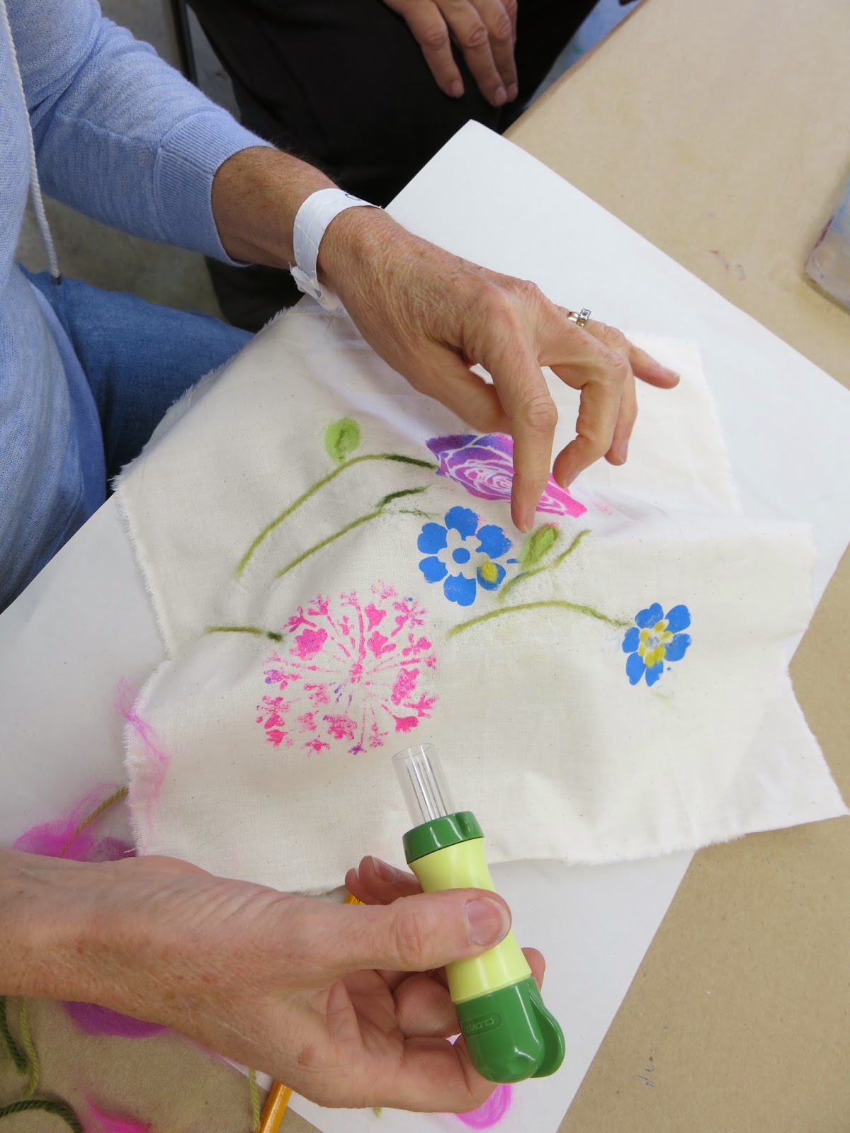 Cassie Stephens: DIY: Stenciled Embroidery
