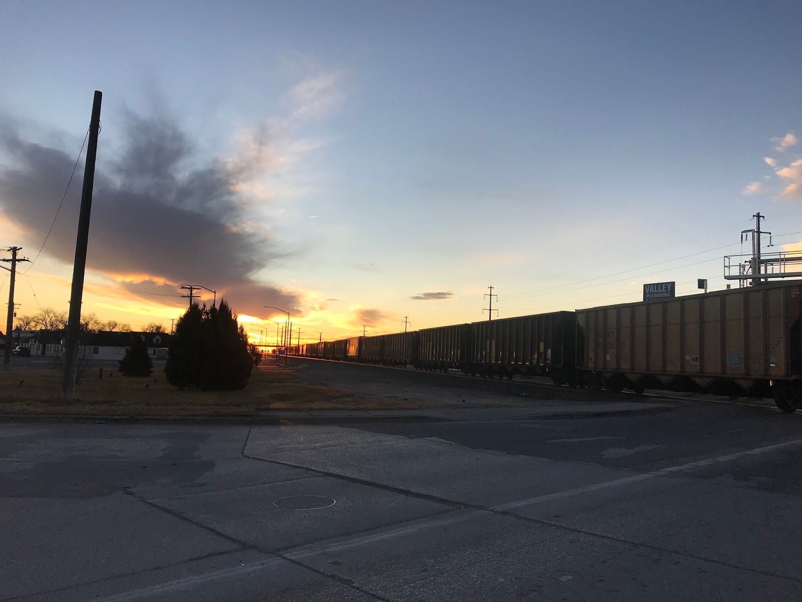 Railhead Sunrise Train, Torrington Wyoming