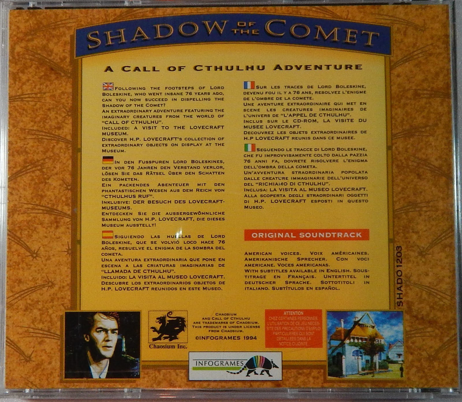 Susurros desde la Oscuridad Shadow of the comet