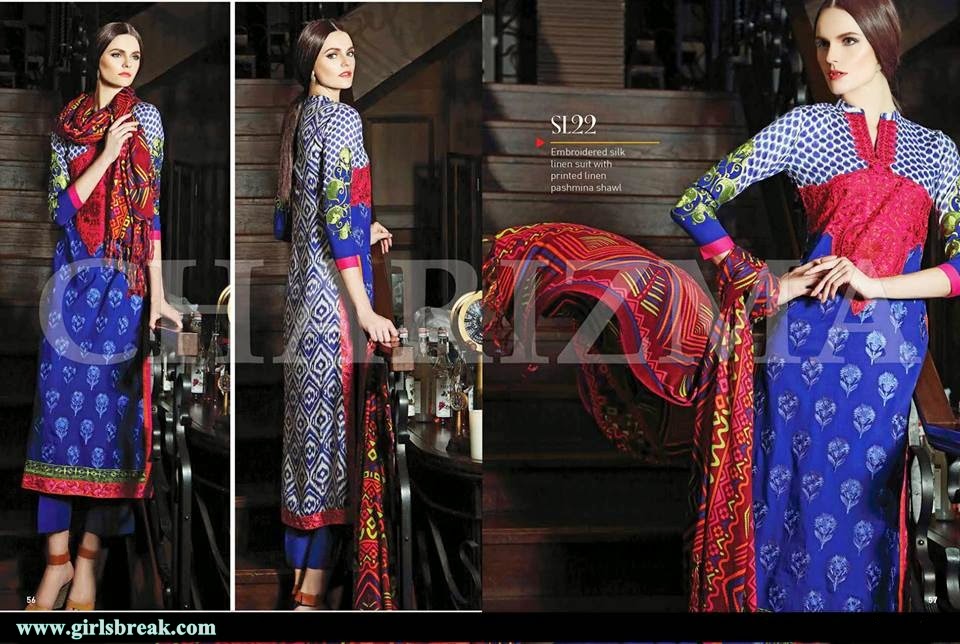 Charizma Fall Eid Chiffon Collection 2014 Vol-1
