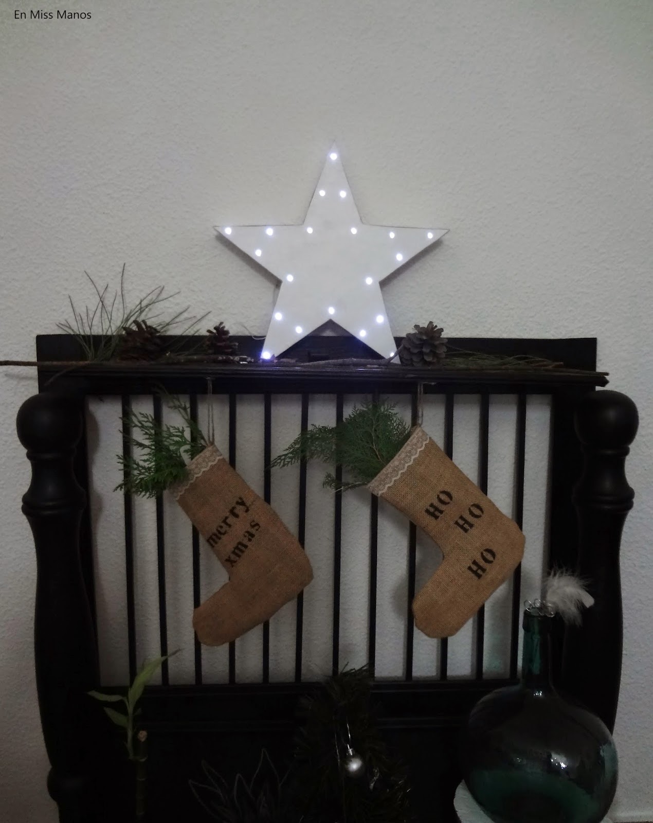 DIY Estrella para navidad con luz