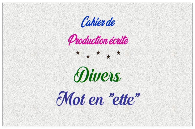 Divers Mot en Divers Mot en