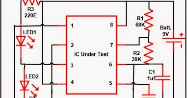 555 IC Tester Circuit ~ Electronics Hotspot