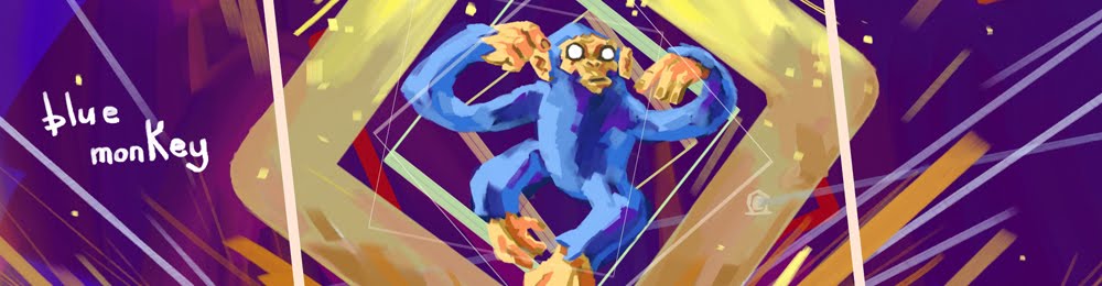 Clint the blue monkey