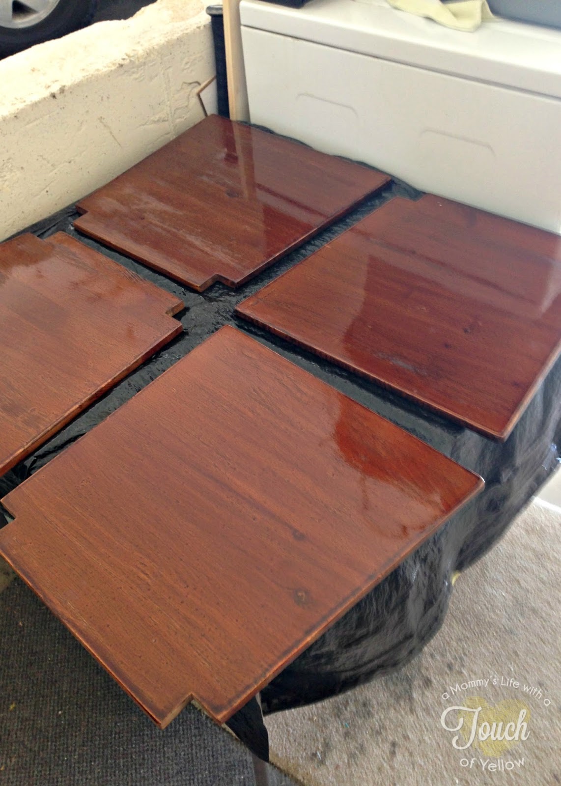 A mommy's life...with a touch of YELLOW Ikea Kitchen Table Makeover