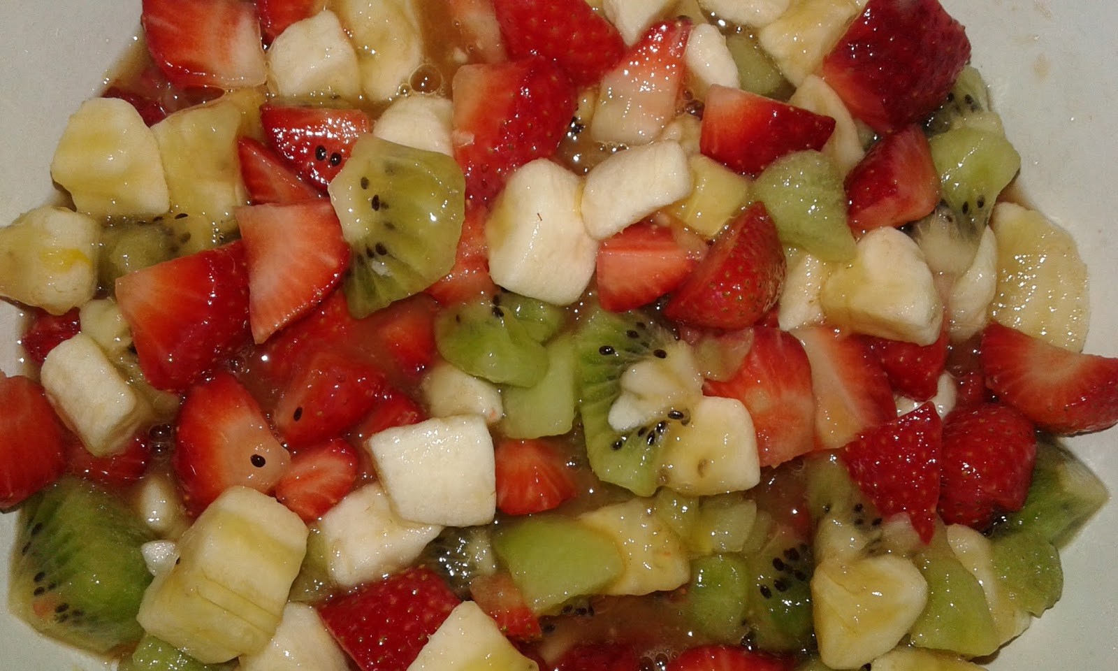 Busy mum's notes Italian style fruit salad (Macedonia di frutta)