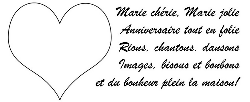Marie's world Poème pour mon anniversaire Marie's world Poème pour mon anniversaire