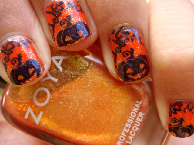 Posh for Polish: Halloween Nail Art Series: Pumpkin Nails